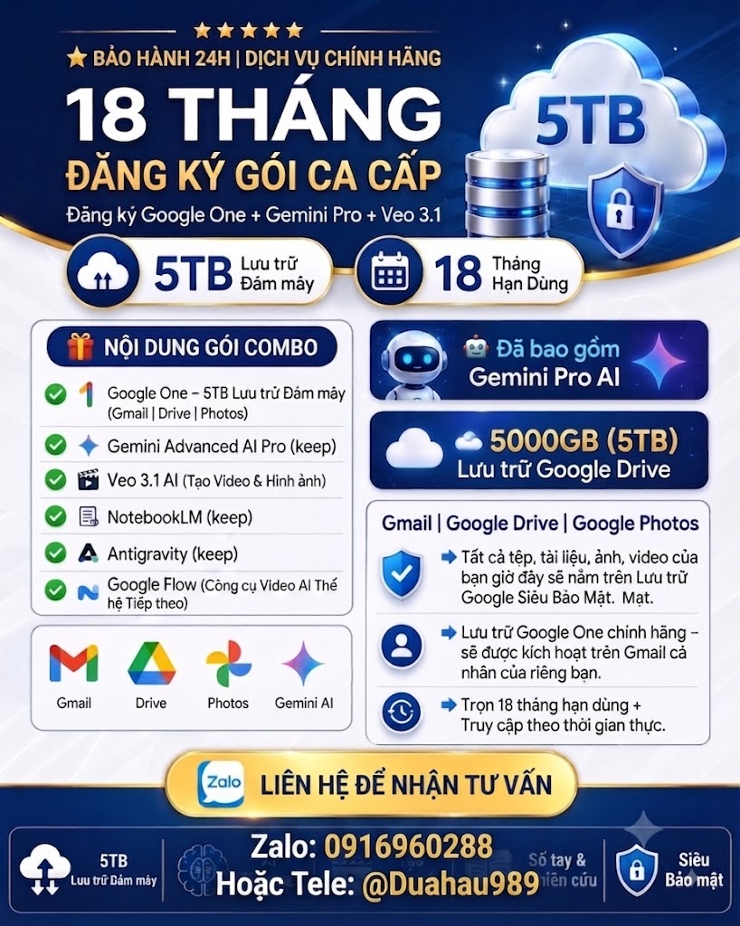 giải pháp Gemini Pro 18 tháng SALE