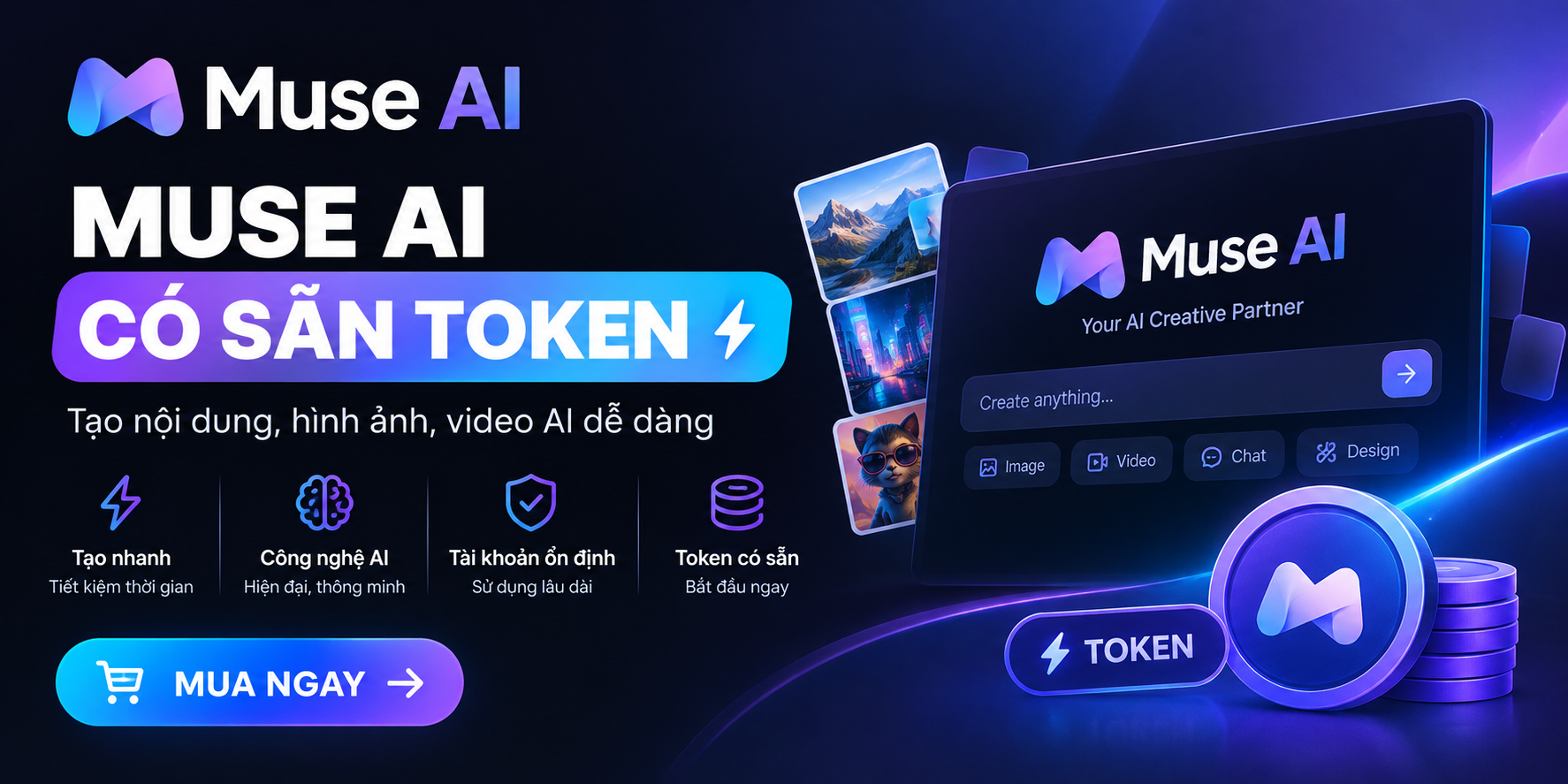 Muse AI Có Sẵn Token