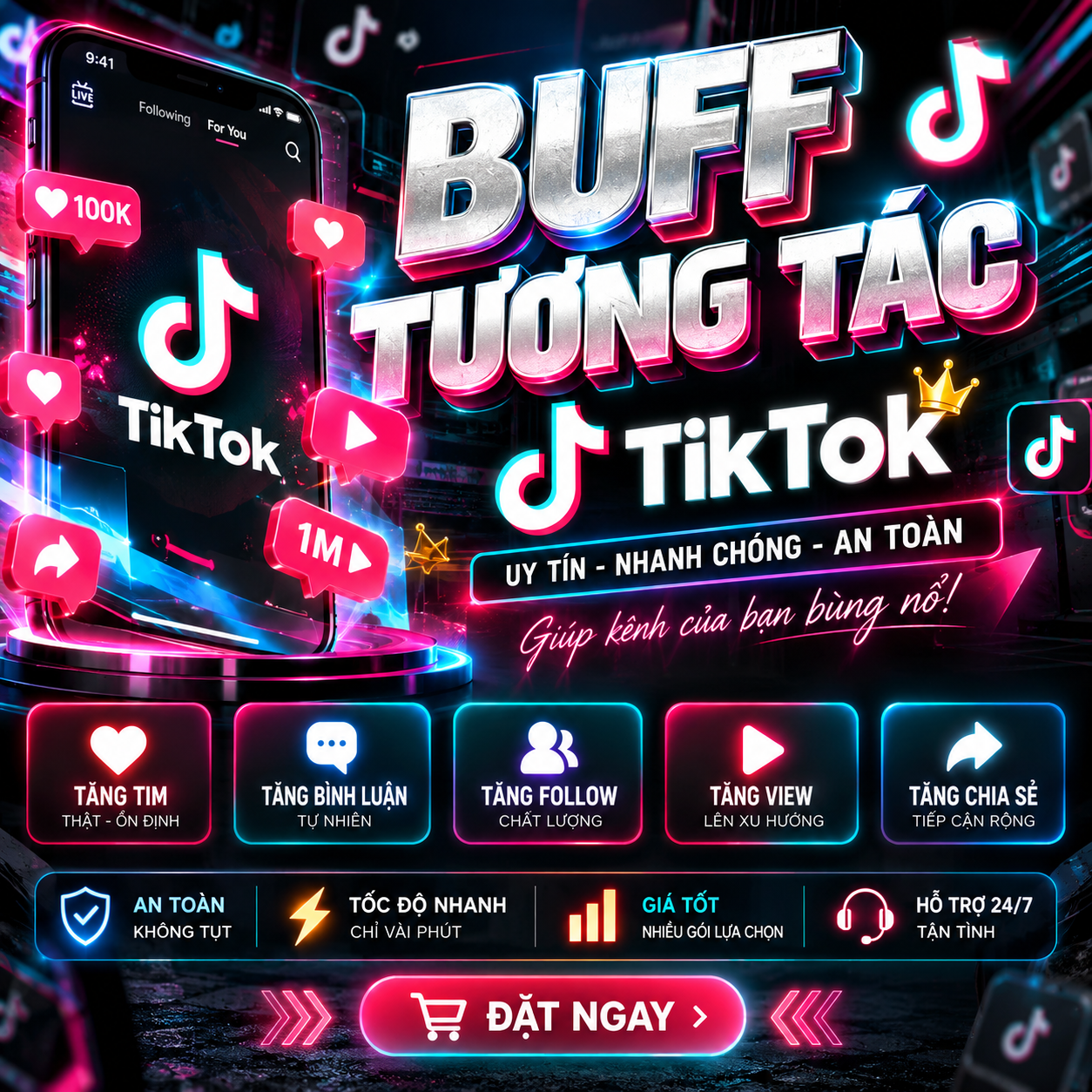 BUFF TƯƠNG TÁC TikTok