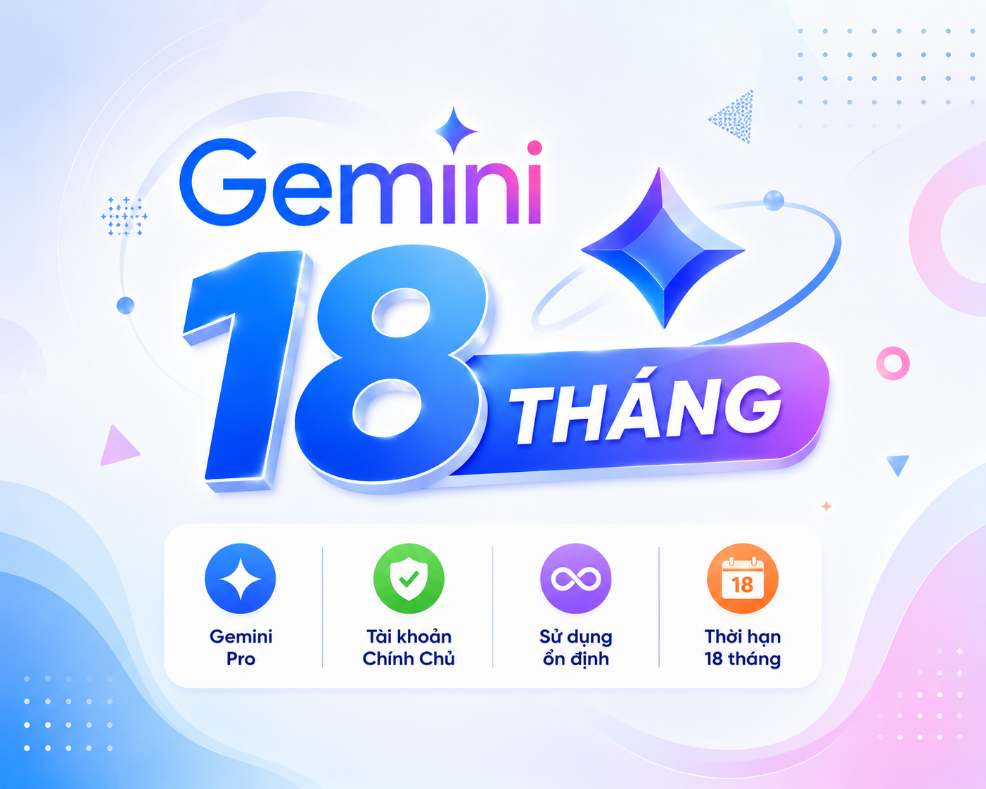 (Giải pháp)Gemini Pro 18 Tháng + Drive 5tb (Chính chủ )
