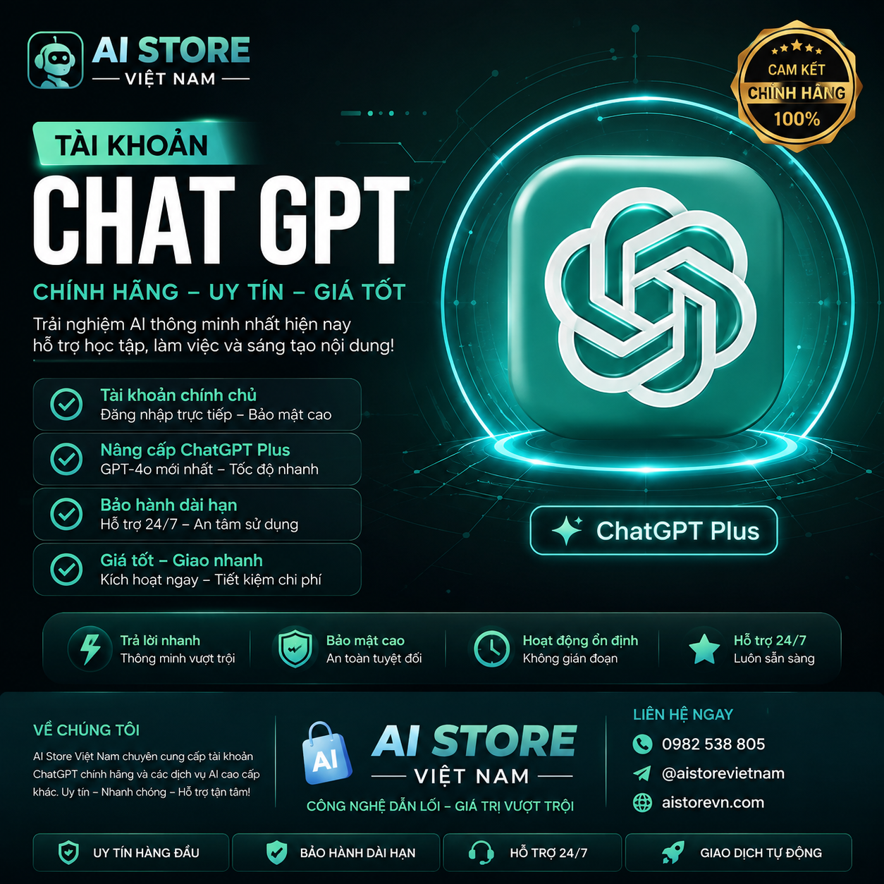 Giải pháp ChatGPT Plus - GPT Plus 1 Tháng
