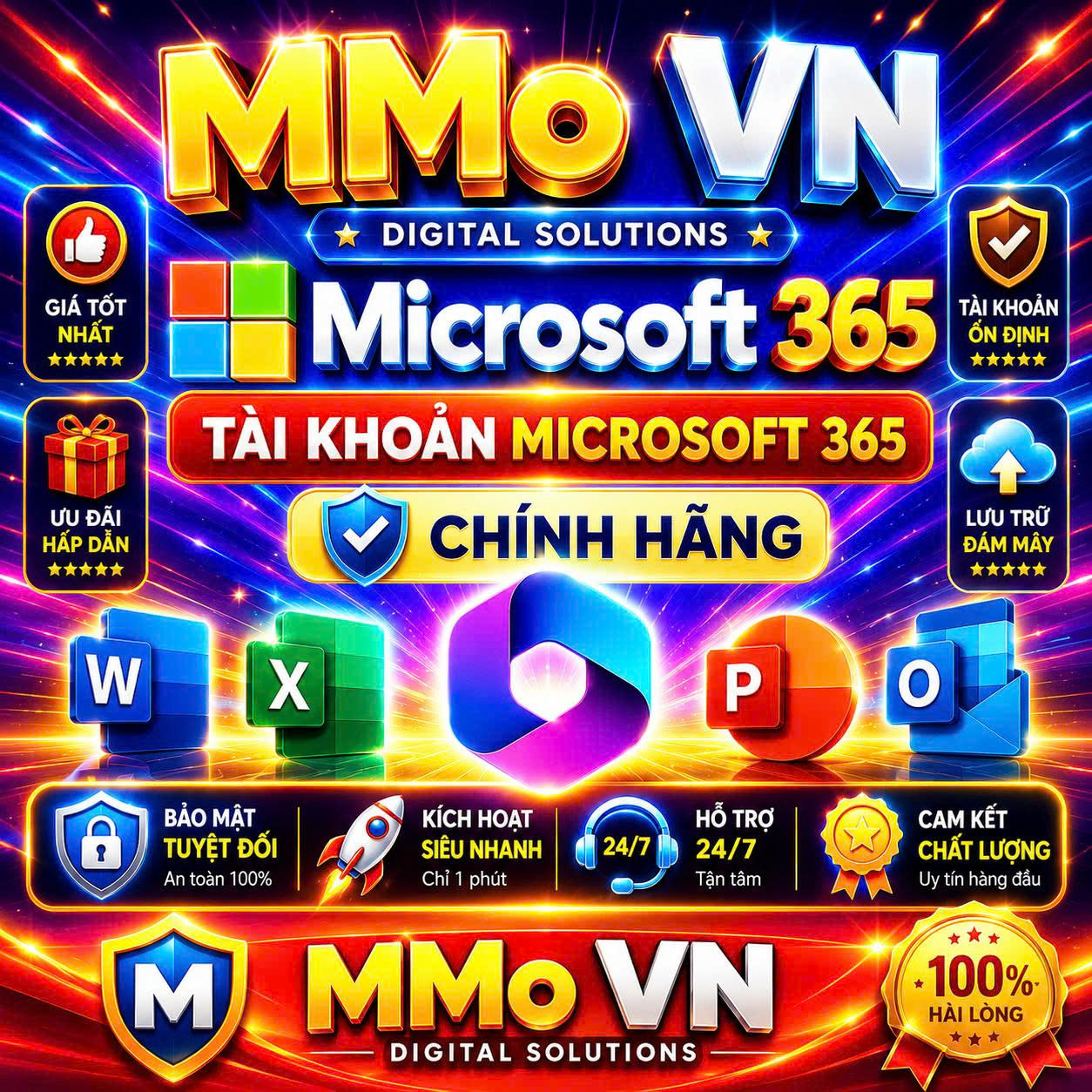 Microsoft 365 cá nhân (Win+MAC) 1 năm-Có BH