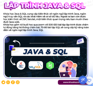 Khoá học Lập Trình Java và SQL 28Tech